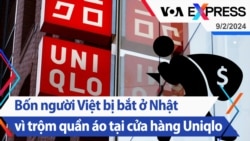 Bốn người Việt bị bắt ở Nhật vì trộm quần áo tại cửa hàng Uniqlo | Truyền hình VOA 9/2/24