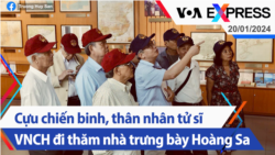 Cựu chiến binh, thân nhân tử sĩ VNCH đi thăm nhà trưng bày Hoàng Sa | Truyền hình VOA 20/1/24