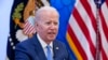 President Joe Biden speaks as he meets with small-business owners in the South Court Auditorium on the White House complex in Washington, April 28, 2022.