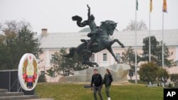 Памятник Александру Суворову в Тирасполе (главном городе Приднестровья – региона Молдовы, контролируемого пророссийскими сепаратистами)