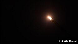 Учебный запуск американской МБР Minutemen III, запущенной с базы ВВС США Ванденберг (штат Калифорния) 9 февраля. 