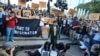 Myanmar press freedom advocates and youth activists hold a demonstration demanding the freedom of two jailed Reuters journalists