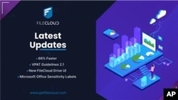 FileCloud 21.1 обеспечивает более высокую скорость сервера, новый пользовательский интерфейс диска и управление доступом (Graphic: Business Wire)