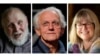 A combination picture shows the Nobel Prize for Physics 2018 award winners (L-R) Arthur Ashkin of the U.S., Gerard Mourou of France and Donna Strickland of Canada, Oct. 2, 2018. 