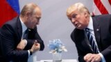 Дональд Трамп и Владимир Путин на саммите G-20 в Гамбурге, Германия. 7 июля 2017 года.