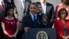 President Barack Obama gestures while speaking about the initial rollout of the health care overhaul, in the Rose Garden of the White House in Washington, Oct. 21, 2013.