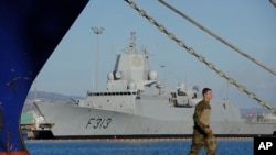 Норвежский фрегат HNOMS Helge Ingstad. Кипр, порт Лимассол (архивное фото)