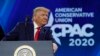 Ông Trump phát biểu tại CPAC năm 2020.