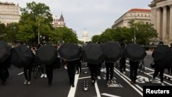 Ралли за реформы правосудия и полиции в Вашингтоне, округ Колумбия, США, 23 апреля 2021 г. 