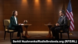 Госсекретарь Энтони Блинкен отвечает на вопросы Радио Свобода в Киеве, 6 мая 2021 года