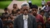 This picture taken on October 10, 2012 shows an elderly Muslim Rohingya man pictured outside his tent at the Dabang Internally Displaced Persons (IDP) camp, located on the outskirts of Sittwe, capital of Myanmar's western Rakhine state. More than 50,000 