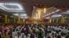 Myanmar Buddhist including monks and nuns attend the 4th anniversary of the nationwide gathering at a monastery, Saturday, May 27, 2017, in Yangon.