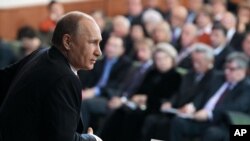 Владимир Путин на встрече с доверенными лицами