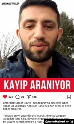 Amerikalı Türkler ve çok sayıda sayfa kayıp ilanlarını paylaşıyor.