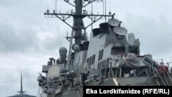 USS Ross (DDG-71) — американский эсминец "Росс" типа «Арли Бёрк», принимающий участие в учениях «Си Бриз-2021».
Архивное фото. Батуми, Грузия, 21 апреля 2019.