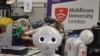 Pepper is shown at Middlesex University in London, England, where a team of engineers and computer scientists is developing the AI that powers the robot. (Middlesex University)